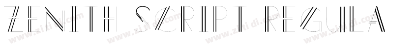 Zenith Script Regula字体转换